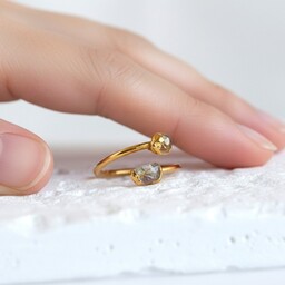 Pakamera Regulowany Pierścionek z Cytrynem