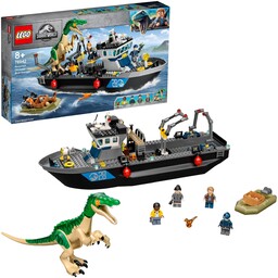 Lego Jurassic World Zestaw Barionyks i ucieczka łodzią