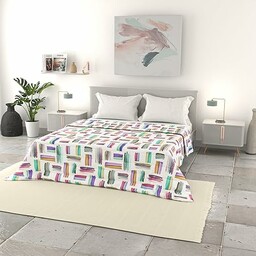 Drukowana letnia kołdra BASIC, mikrofibry, 250x240cm, Multicolor
