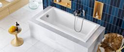 EXCELLENT WAEX.WAV12WHS Wave Slim wanna prostokątna 120X70 cm