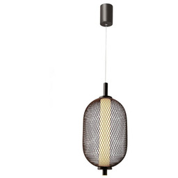 Lampa wisząca druciana PUMA z podłużnym kloszem 15