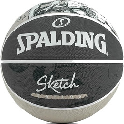 Spalding Sketch Jump Ball 84382Z, uniseks koszykówki, czarne,