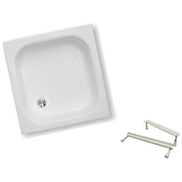 Polski Brodzik akrylowy Polimat 70x70 kwadratowy głębokość 22