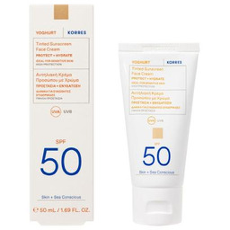 KORRES YOGHURT Koloryzujący krem ochronny do twarzy SPF50,