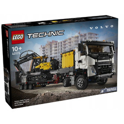 Lego Technic. Ciężarówka Volvo Fmx i koparka EC230