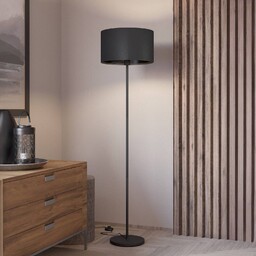 EGLO Lampa stojąca Maserlo, czarny, salon / jadalnia,