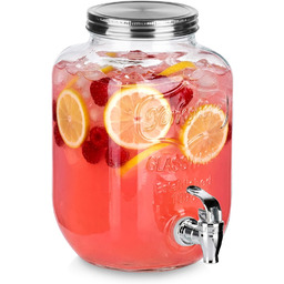 Słój do napojów z kranikiem szklany 4 l