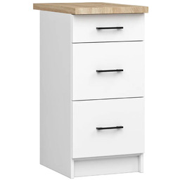 Edinos Biała dolna szafka kuchenna z szufladami 40