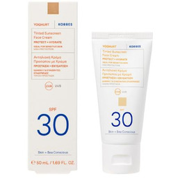 KORRES YOGHURT Koloryzujący krem ochronny do twarzy SPF30,