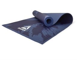 Reebok Mata treningowa RAYG-11030BR 173x61x0,4cm czarno-niebieska