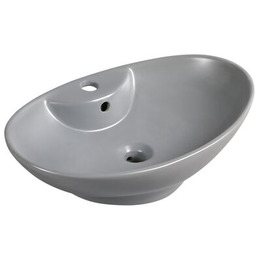 Umywalka nablatowa szary półmat KR-139 GR