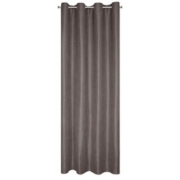 Eurofirany Zasłona 140x250 Ada grafitowa gotowa na przelotkach