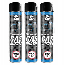 3x Aab Cooling Sprężone Powietrze 750ml 6x Rurka