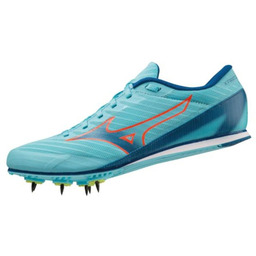 Mizuno Buty lekkoatletyczne kolce X FIRST 2 Turquoise/Coral/Blue