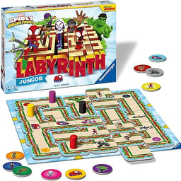 Ravensburger Magiczny labirynt Junior Marvel Spidey, gra planszowa