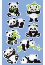 Naklejki Z-DESIGN błyszczące-pandy AVERY ZWECKFORM 8szt. /57297/