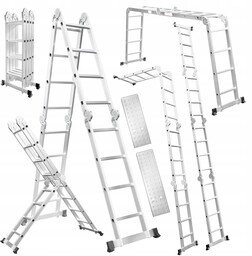 Drabina Aluminiowa Przegubowa 4x4 Vaco Podest 5,6 m