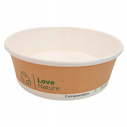 Miska papierowa 500ml Plastic Free kraft 50 szt
