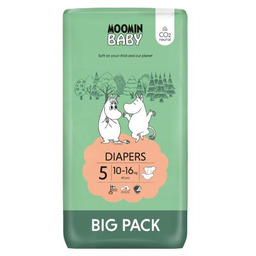 MOOMIN BABY Diapers Pieluszki ekologiczne 5 (10-16kg), 60szt.