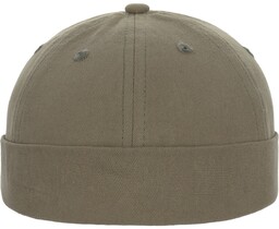 Czapka Dokerka Washed Cotton by Lipodo, oliwkowy, One