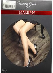 Gucci G43 MARILYN CZARNE rajstopy kabaretki z perełkami