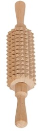 Wałek drewniany masażer 28cm