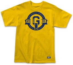 t-shirt męski GRIZZLY 2001 BANNER TEE Gold