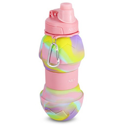 NC4102 BIDON SILIKONOWY SKŁADANY 700ML RÓŻOWY NILS