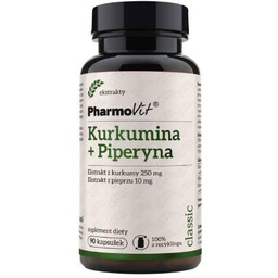 PHARMOVIT Kurkumina + piperyna, 90 kapsułek