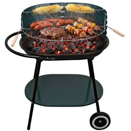 ACTIVA Grill ogrodowy węglowy 19321 Owalny, na kółkach