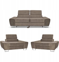 Zestaw mebli wypoczynkowych salonu Bosso Sofa 2os fotele