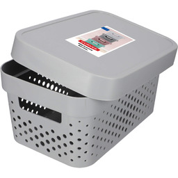 Ażurowy pojemnik z pokrywką Infinity Curver 4.5L, jasny