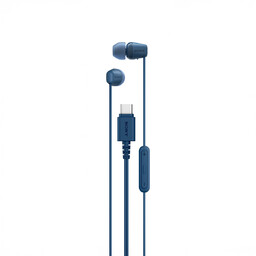 Słuchawki SONY EX15C Dokanałowe USB-C, niebieskie