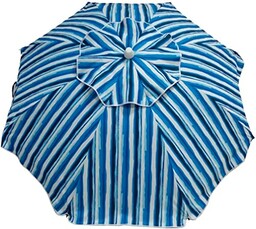 Parasol Niebieski Biały Ø 240 cm