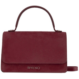 Ryłko R40961TB_2QR torebka damska skórzana bordowa