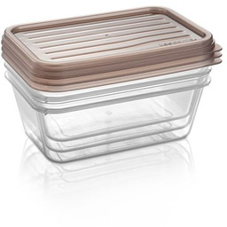 TESCOMA Pojemniki z wieczkiem 4FOOD 1,0 l, 3