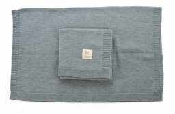 Poofi Kocyk merino Kyoto szary