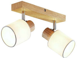 Lindby - Wanessa 2 Lampa Sufitowa Wood/White