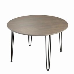 Stół loftowy okrągły Iron Oak Gray