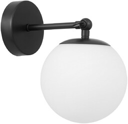 KINKIET LAMPA ŚCIENNA NOWOCZESNA CZARNA BIAŁA KULA FREDICA