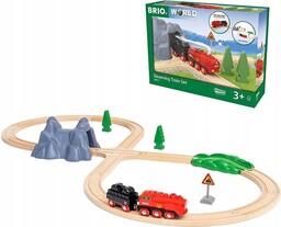Brio 36017 Zestaw z kolejką na parę
