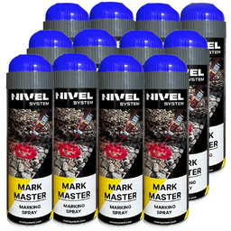 Farba w sprayu MARK MASTER Nivel System niebieska