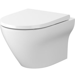 CERSANIT Zestaw miska LARGA podwieszana oval clean on