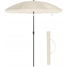 Parasol plażowy Ø 160 cm ogrodowy ochrona Uv