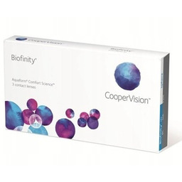 Soczewki miesięczne Cooper Vision Biofinity 3 szt -0,75