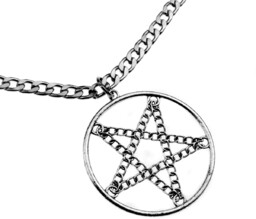 wisior + łańcuch PENTAGRAM