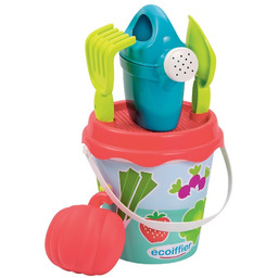 ECOIFFIER Zestaw do Piaskownicy Wiaderko Warzywka Konewka Łopatka
