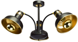 Lampa sufitowa MARGO, czarny/złoty, 3x60W E27, MLP6211
