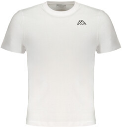 BIAŁY T-SHIRT MĘSKI Z KRÓTKIM RĘKAWEM KAPPA