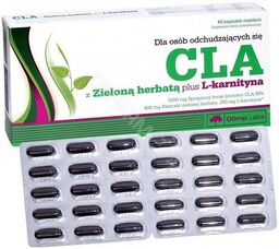 Olimp CLA z zieloną herbatą plus L-karnityna, 60